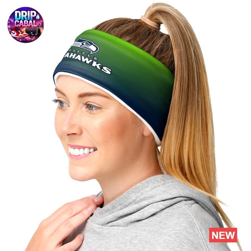 Stretchable Polyester Headband Officially Licensed Team Logo Sporty Accessory